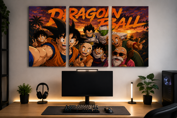 Dragon Ball Anime 3-Panel Metal Poster Set